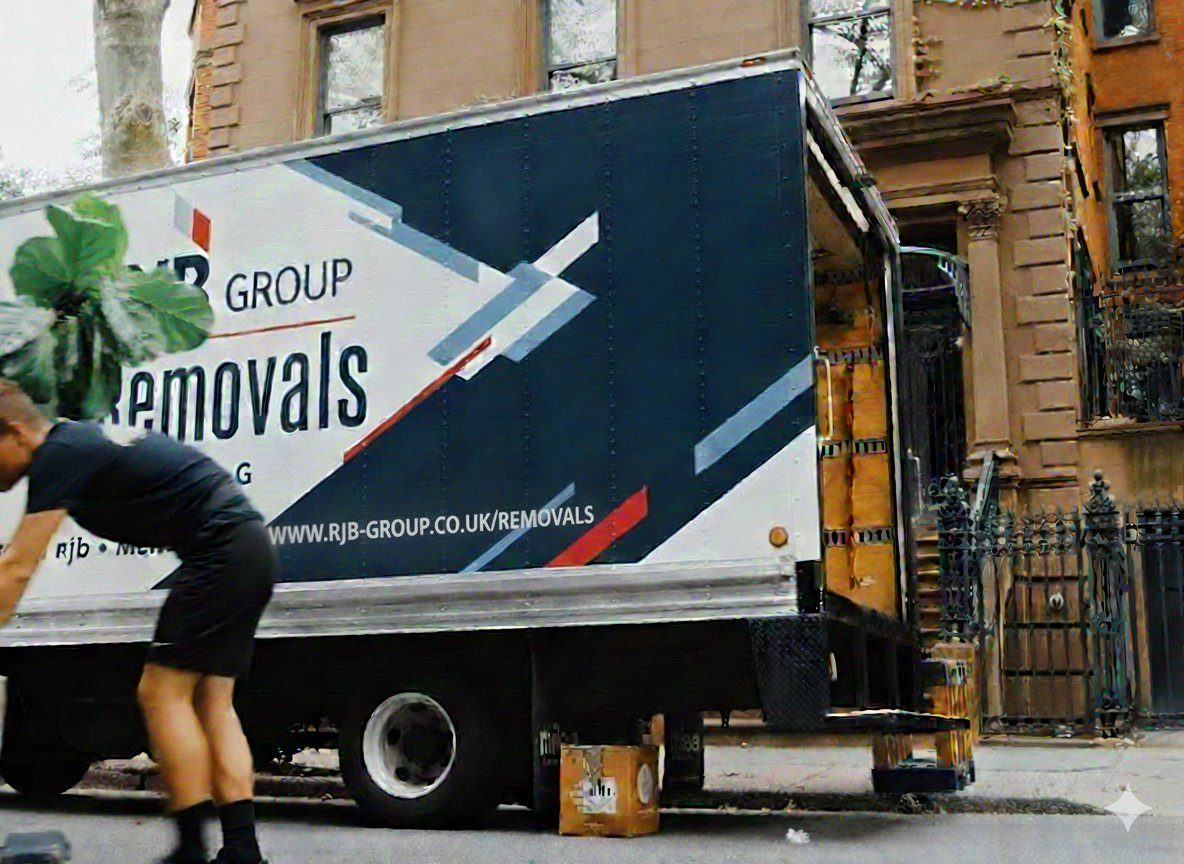 RJB professional removal truck and team in Stevenage